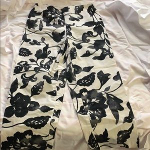 New York and Co floral ankle pants